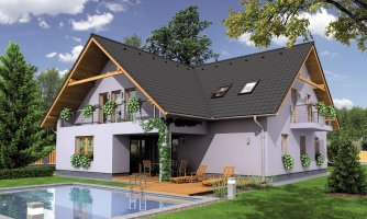 Spacious two-generation house.